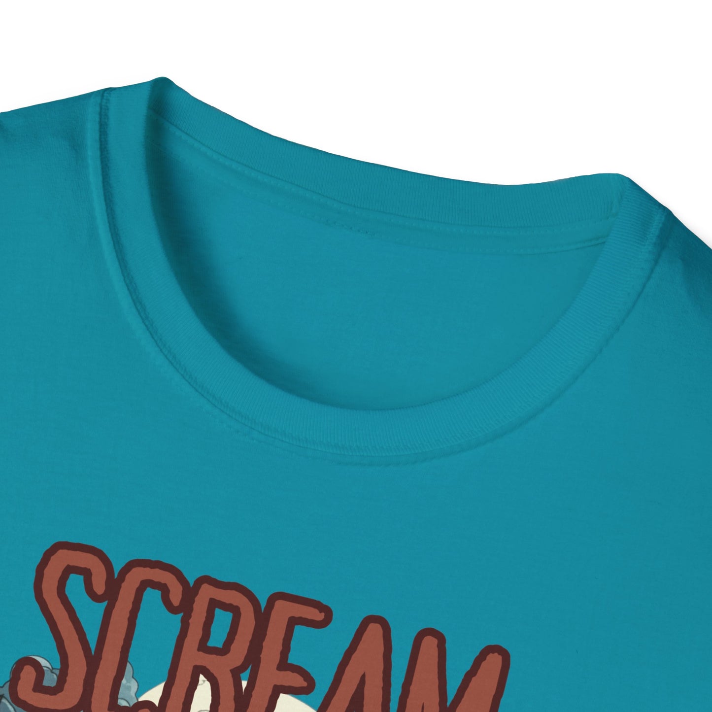 Halloween Themed Unisex T-Shirt, Casual Graphic Tee, Fall Fashion, Perfect for Costume Parties, Scream Day Celebration, Unique Gift Idea