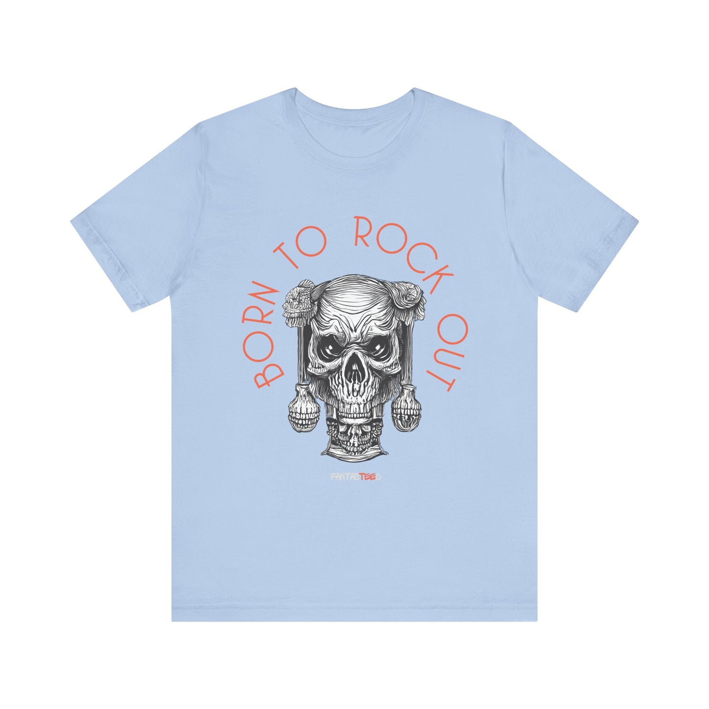 Born to Rock Out Skull Tee
