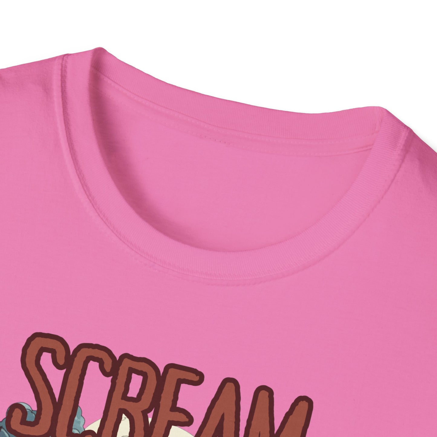 Halloween Themed Unisex T-Shirt, Casual Graphic Tee, Fall Fashion, Perfect for Costume Parties, Scream Day Celebration, Unique Gift Idea
