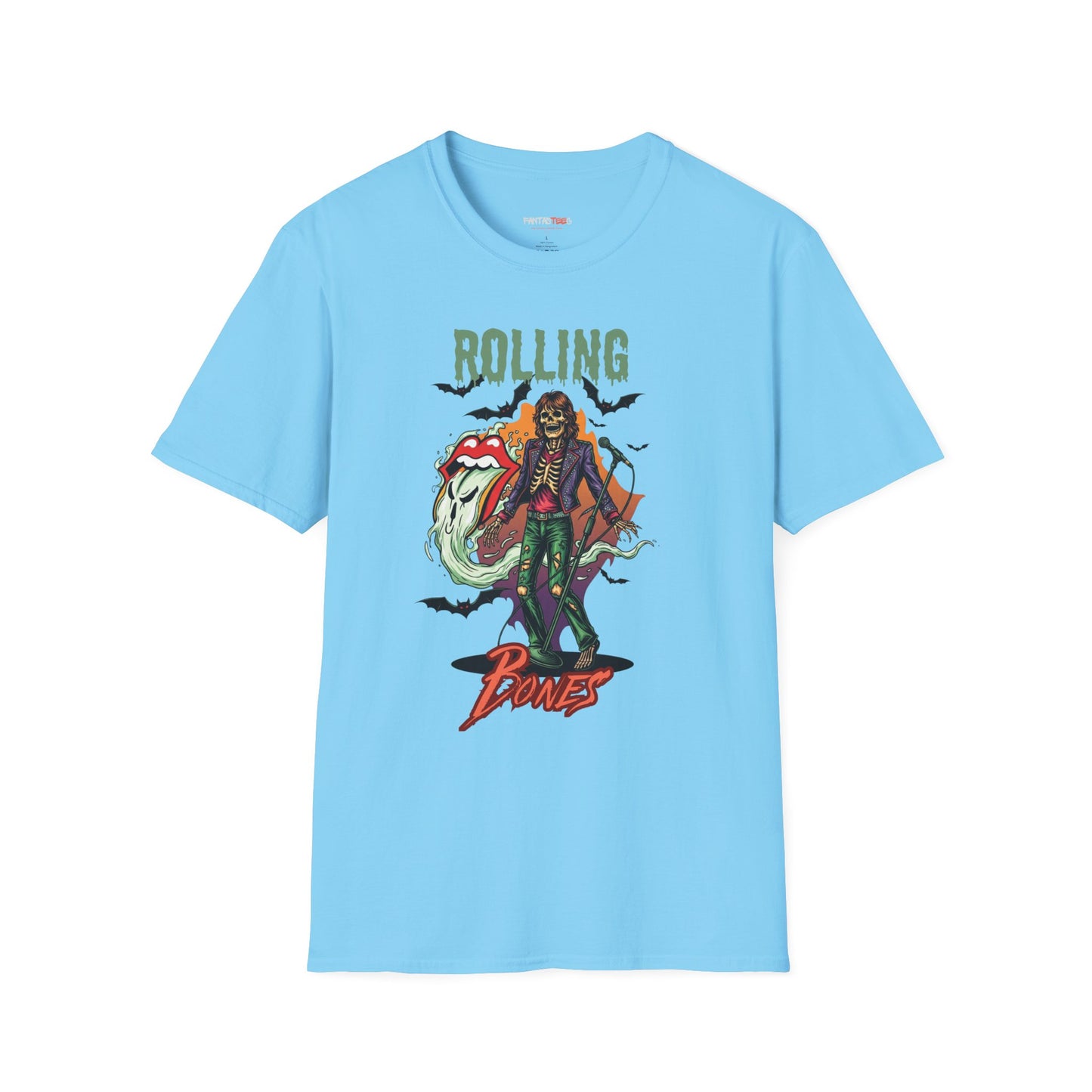 Rolling Bones Halloween Unisex softstyle T-Shirt