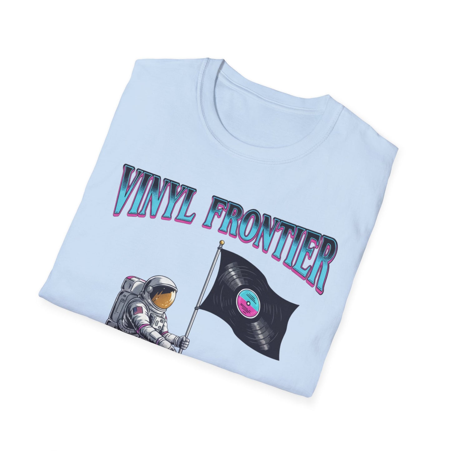 Vinyl Frontier Astronaut T-Shirt, Unisex Graphic Tee, Space Lover Gift, Casual Style, Summer Wear, Unique T-Shirt