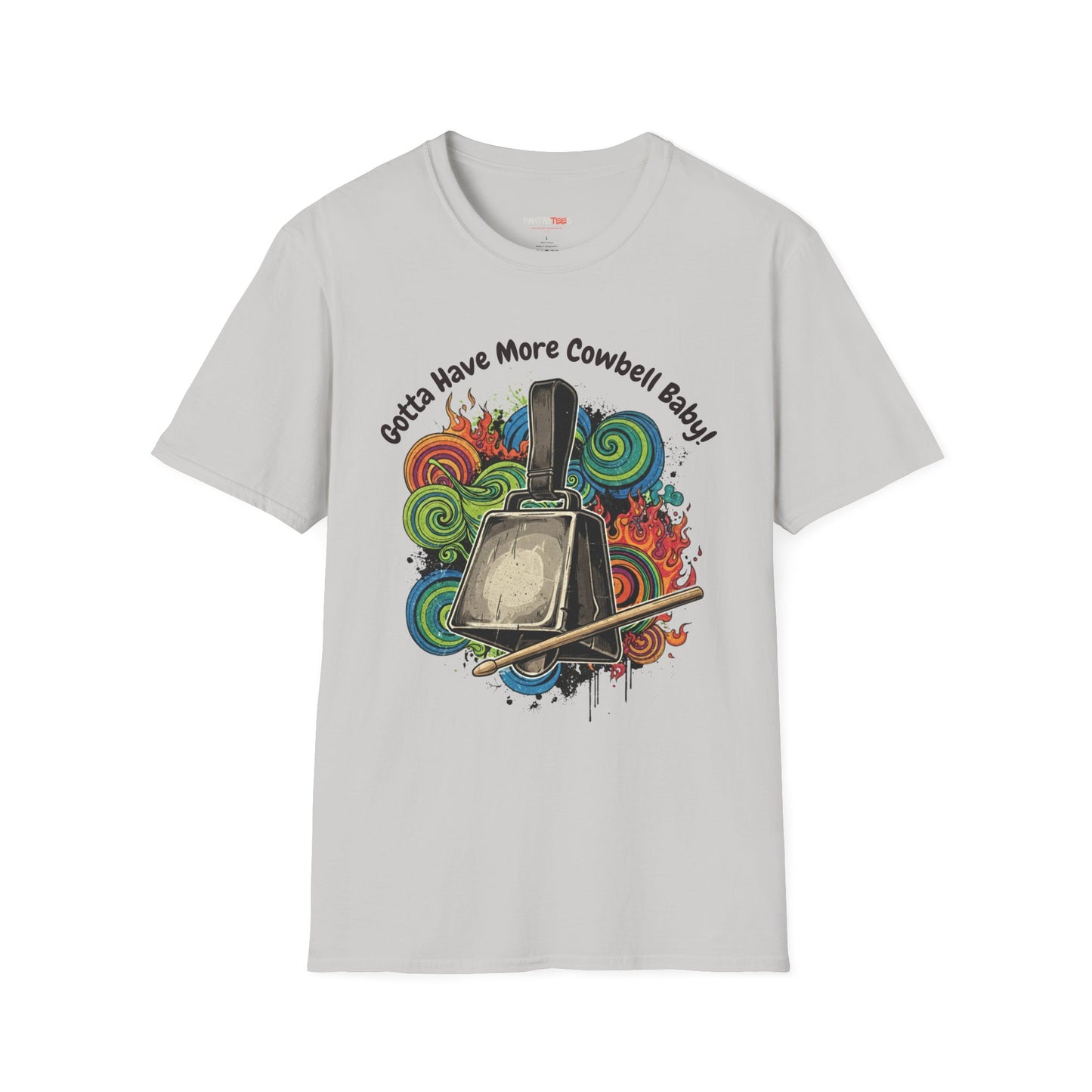 Gotta Have More Cowbell Unisex Softstyle T-Shirt | Fun Music Tribute Tee, Concert Wear, Gift for Musicians, Casual Style, Humor Shirt