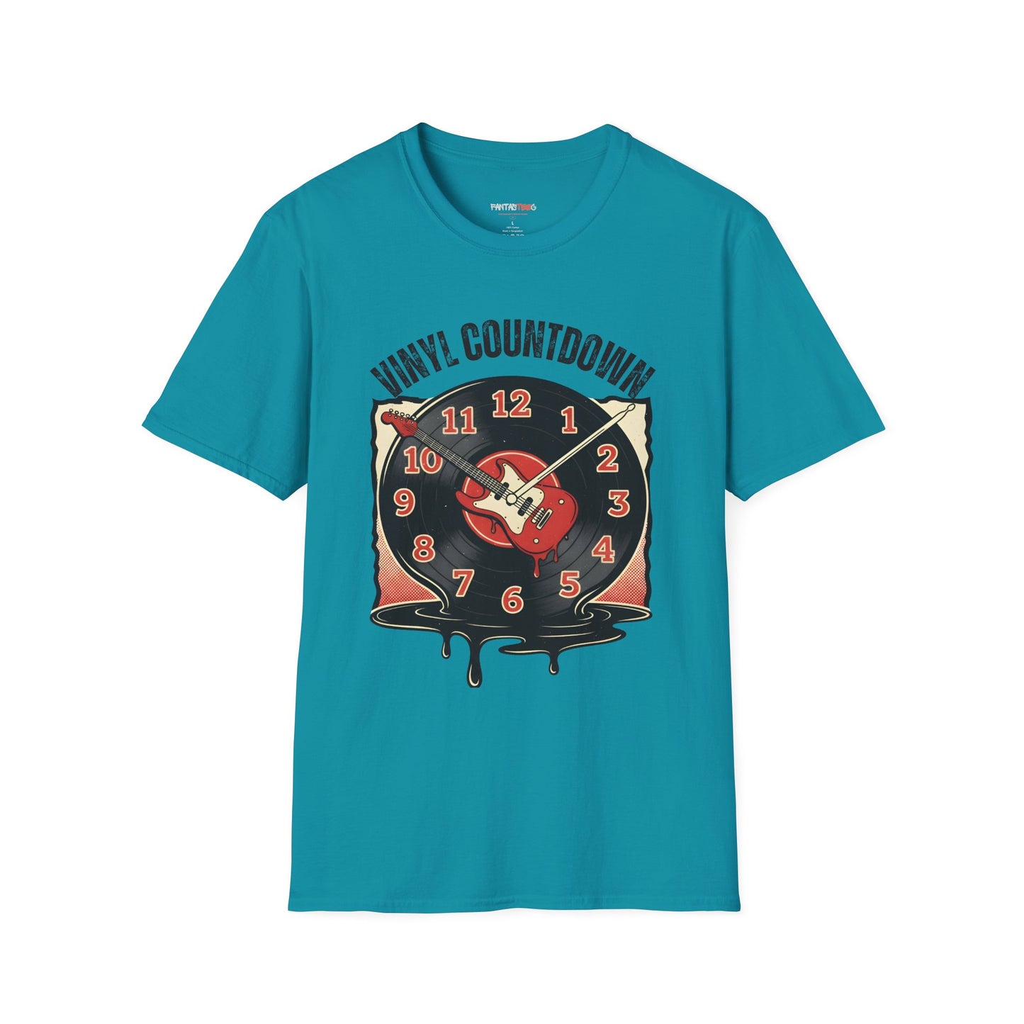 Vinyl Countdown T-Shirt, Music Lover Gift, Unisex Softstyle Tee, Vintage Vinyl Design, Perfect for Music Festivals, Casual Wear