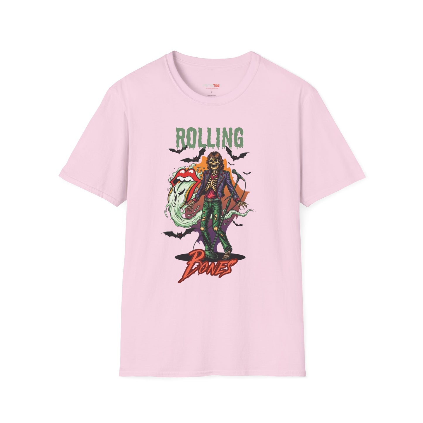 Rolling Bones Halloween Unisex softstyle T-Shirt