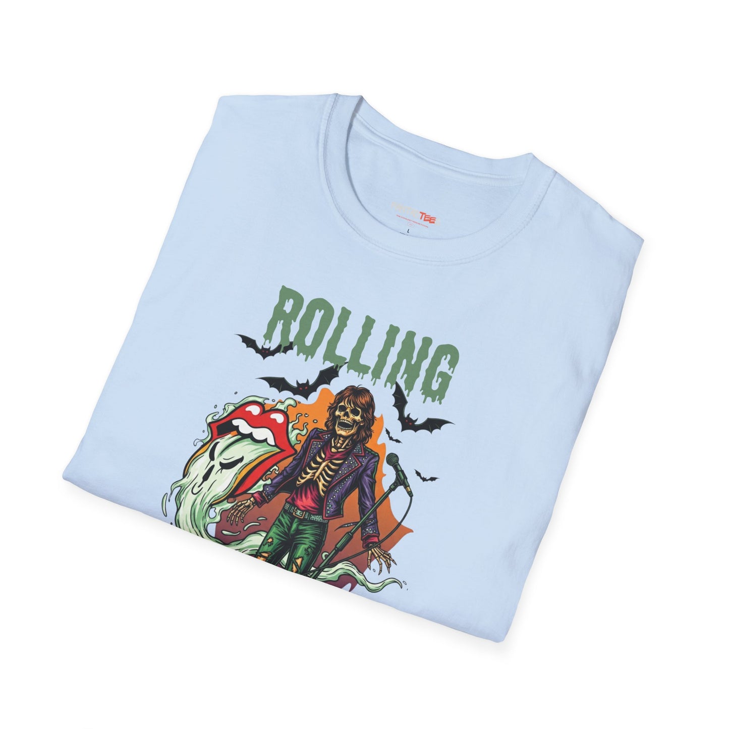 Rolling Bones Halloween Unisex softstyle T-Shirt