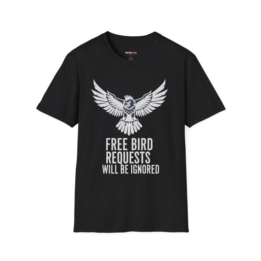 Free Bird Softstyle T-Shirt, Casual Tee, Music Lover Gift, Unisex Apparel, Festival Wear, Unique Statement Shirt