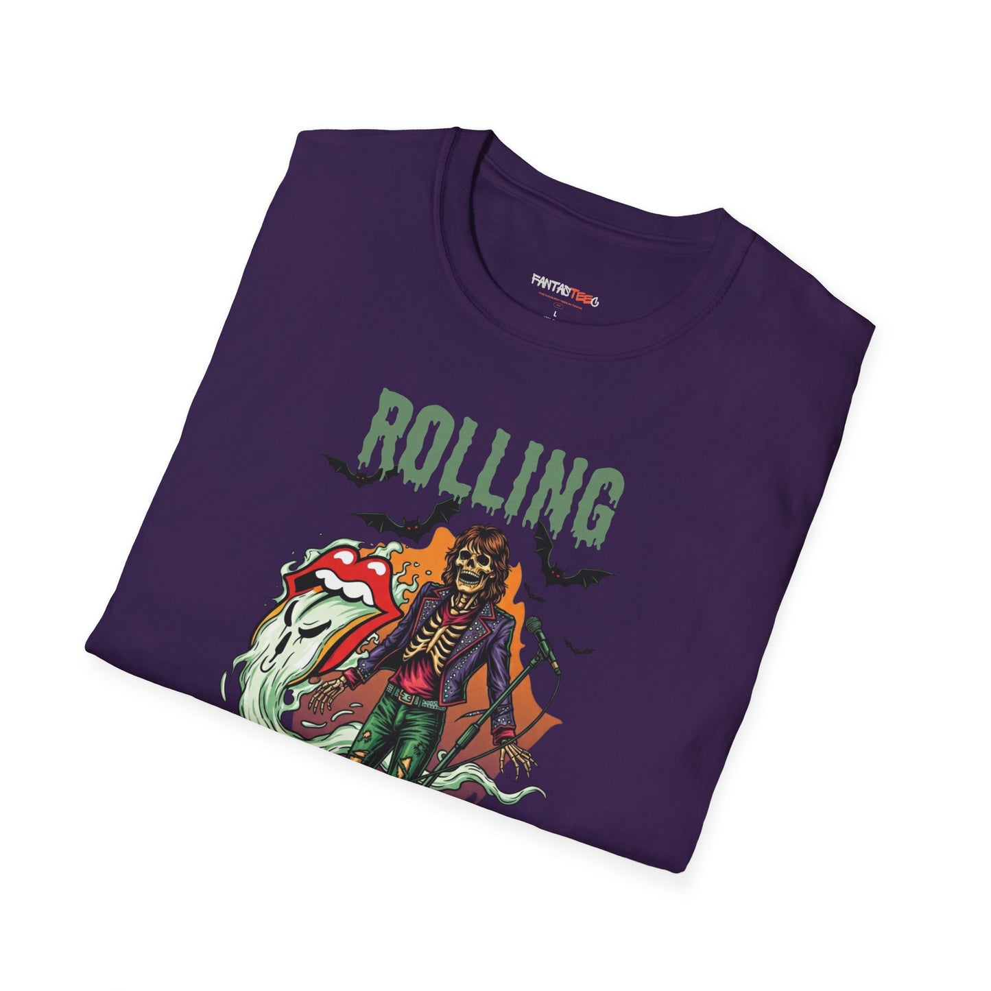 Rolling Bones Halloween Unisex softstyle T-Shirt