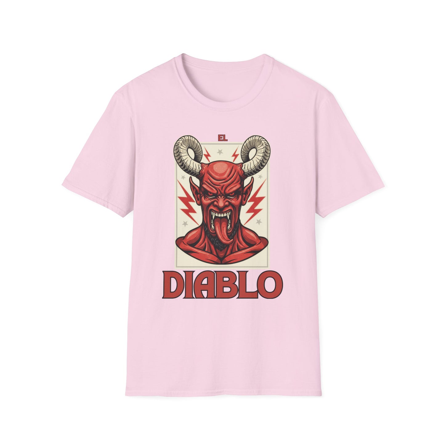 Diablo Graphic T-Shirt - Unisex Softstyle Tee for Music Lovers, Halloween Costume, Unique Gift, Vintage Style, Casual Wear