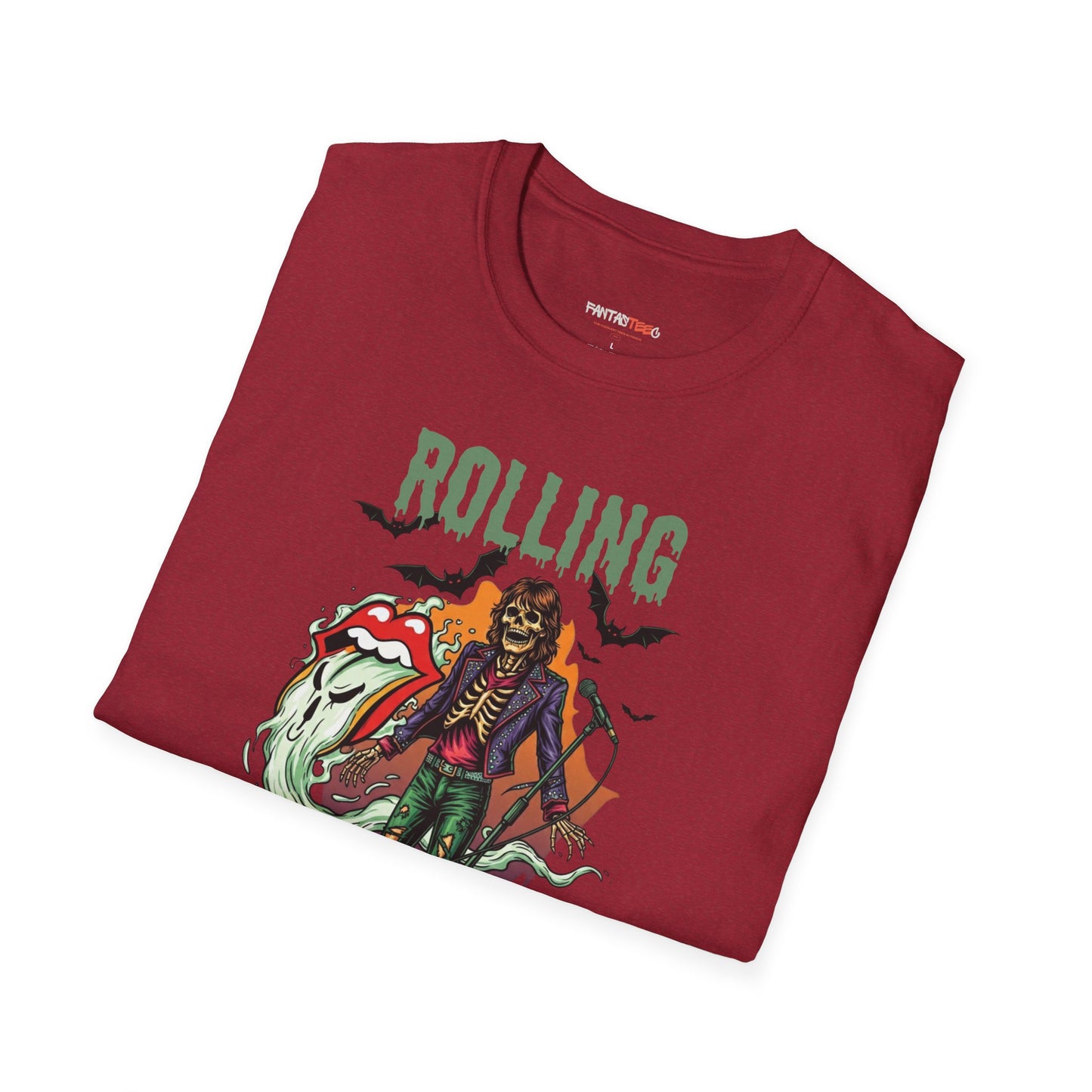 Rolling Bones Halloween Unisex softstyle T-Shirt