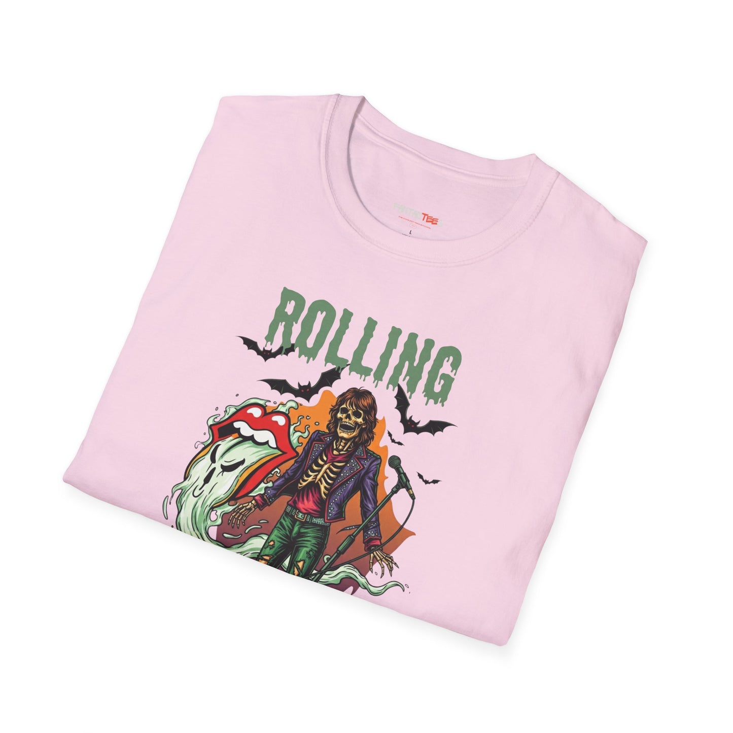 Rolling Bones Halloween Unisex softstyle T-Shirt