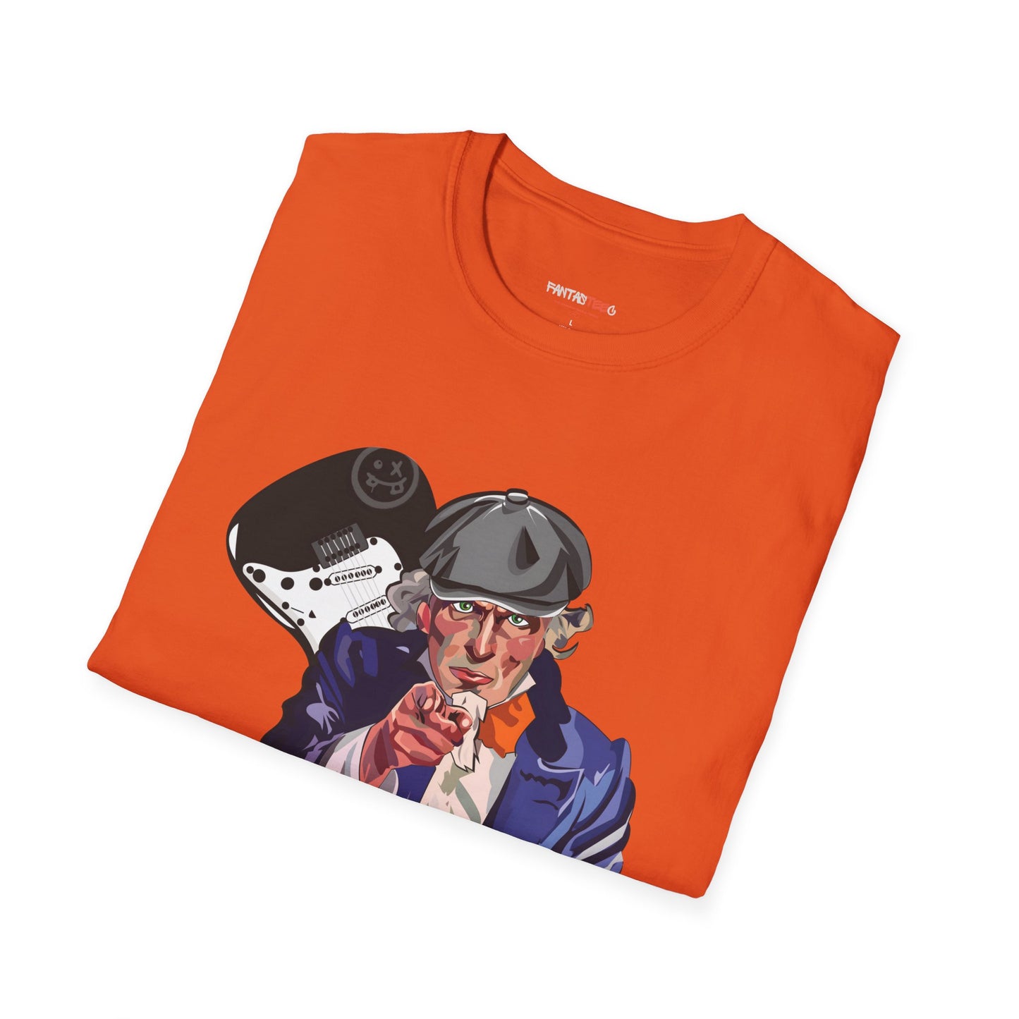 Uncle Rock, Unisex Softstyle, Music Lover Gift, Fun Graphic Tee.
