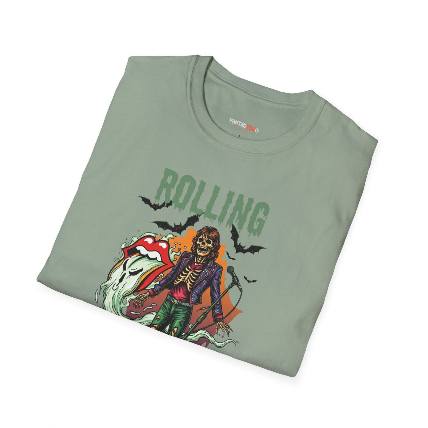 Rolling Bones Halloween Unisex softstyle T-Shirt