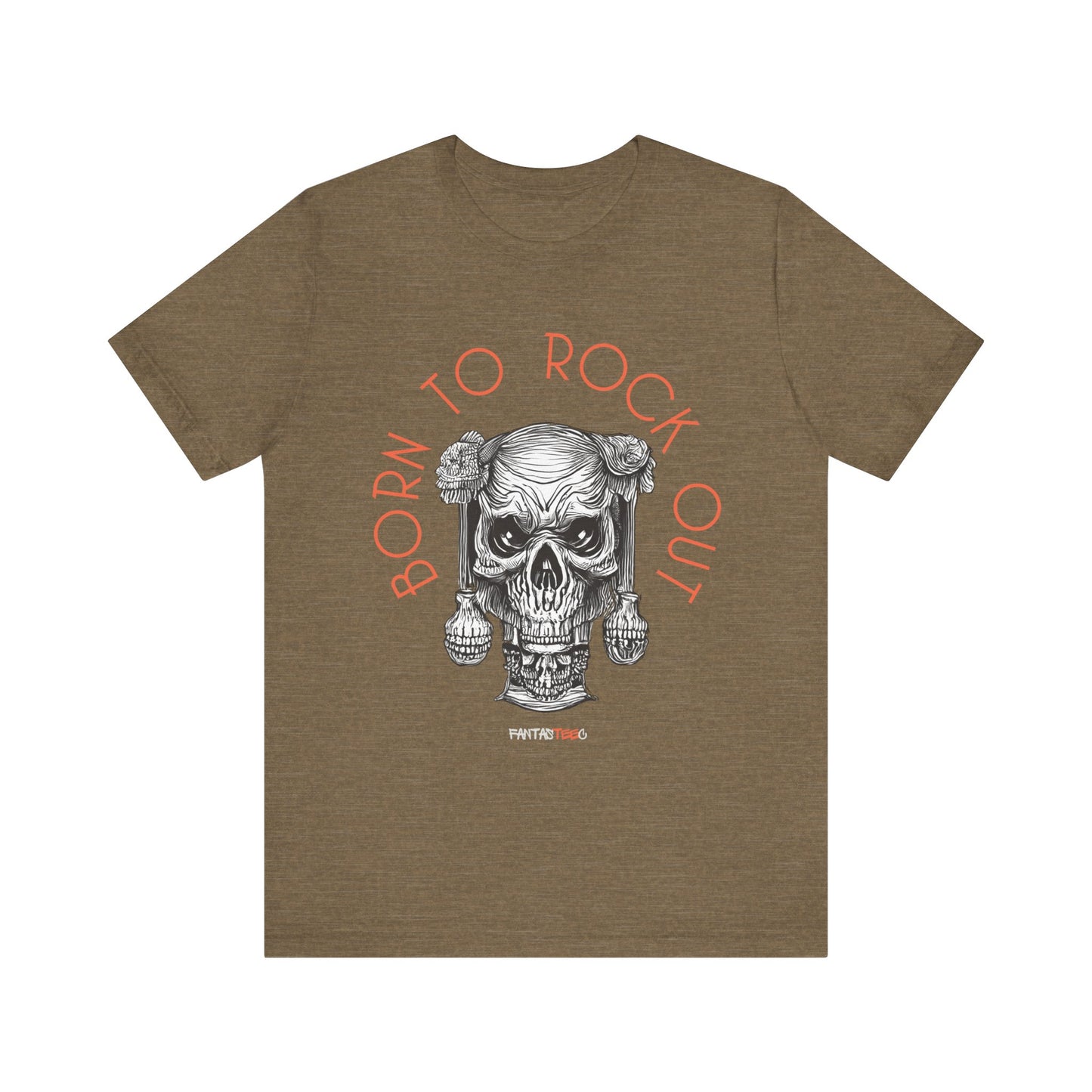 Born to Rock Out Skull Tee
