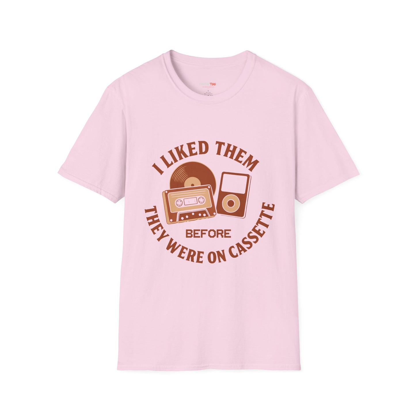 I Liked Them Before They Were on Cassette, Unisex Tee, Gift for Music Fans, Vintage Style Shirt