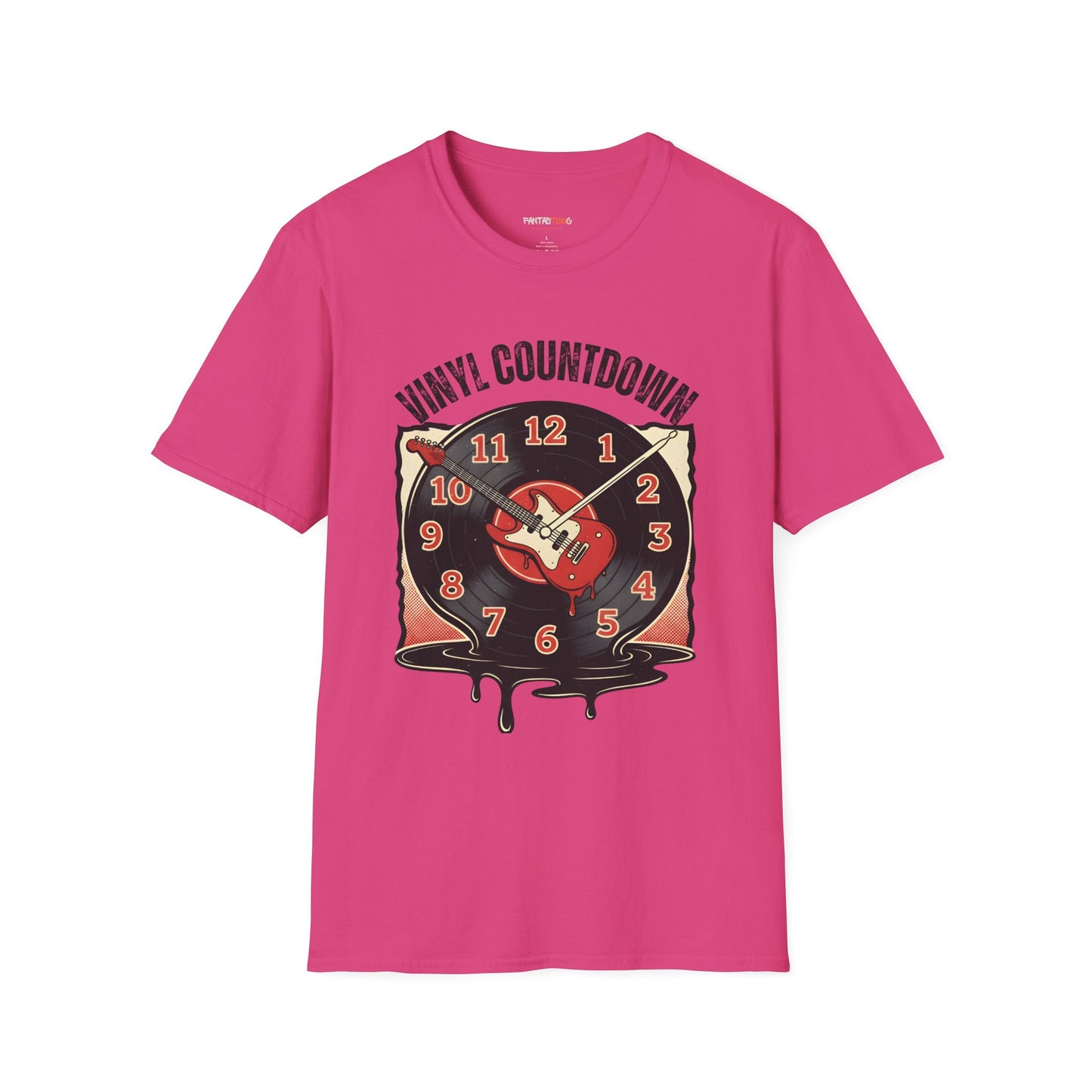 Vinyl Countdown T-Shirt, Music Lover Gift, Unisex Softstyle Tee, Vintage Vinyl Design, Perfect for Music Festivals, Casual Wear