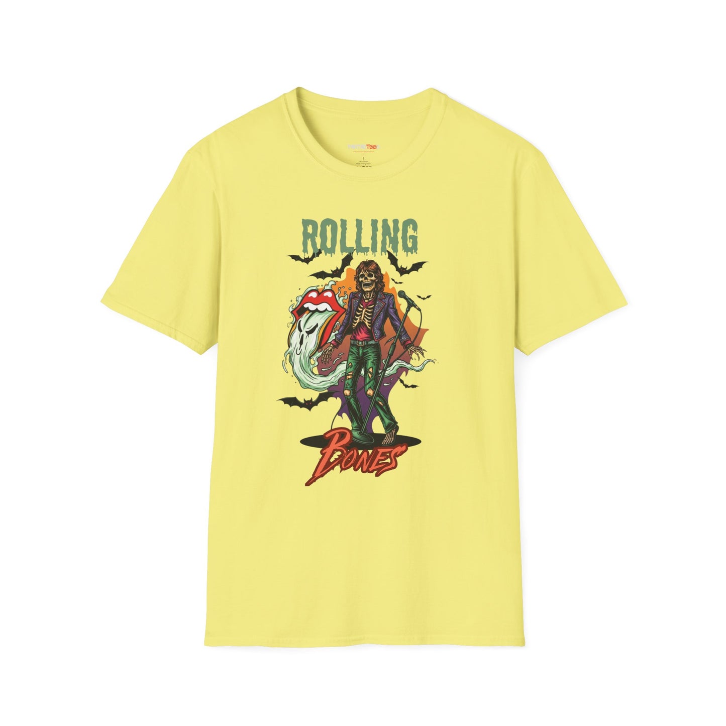 Rolling Bones Halloween Unisex softstyle T-Shirt