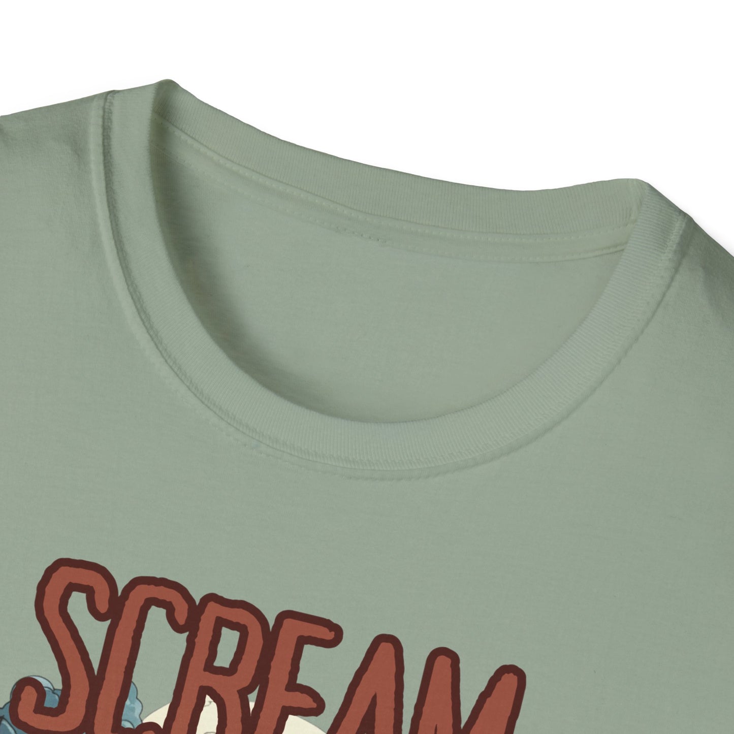 Halloween Themed Unisex T-Shirt, Casual Graphic Tee, Fall Fashion, Perfect for Costume Parties, Scream Day Celebration, Unique Gift Idea