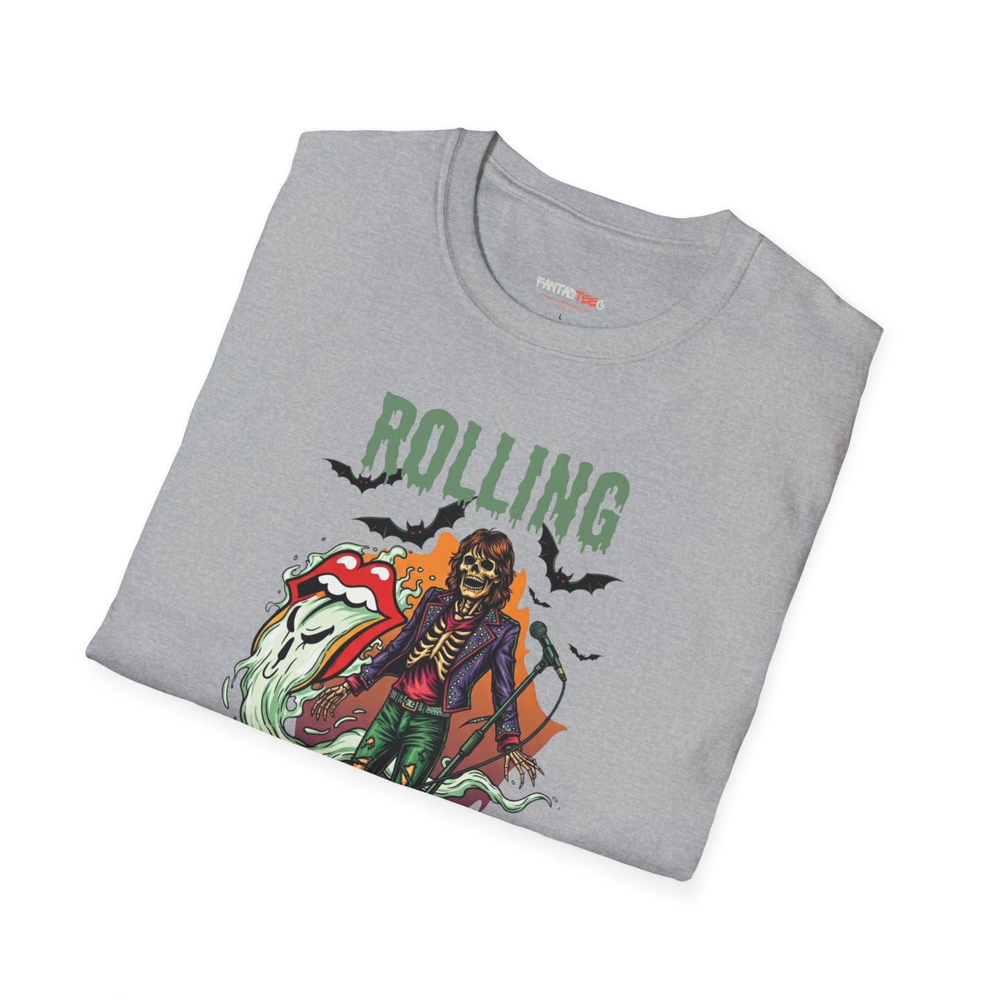 Rolling Bones Halloween Unisex softstyle T-Shirt