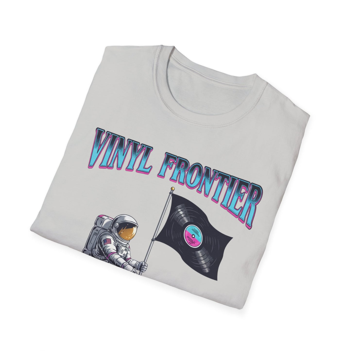 Vinyl Frontier Astronaut T-Shirt, Unisex Graphic Tee, Space Lover Gift, Casual Style, Summer Wear, Unique T-Shirt