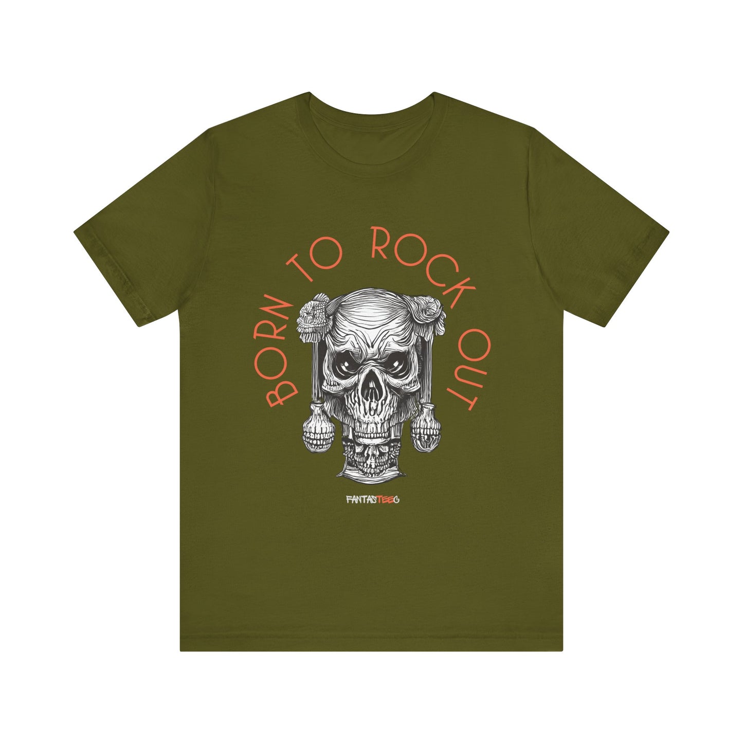Born to Rock Out Skull Tee