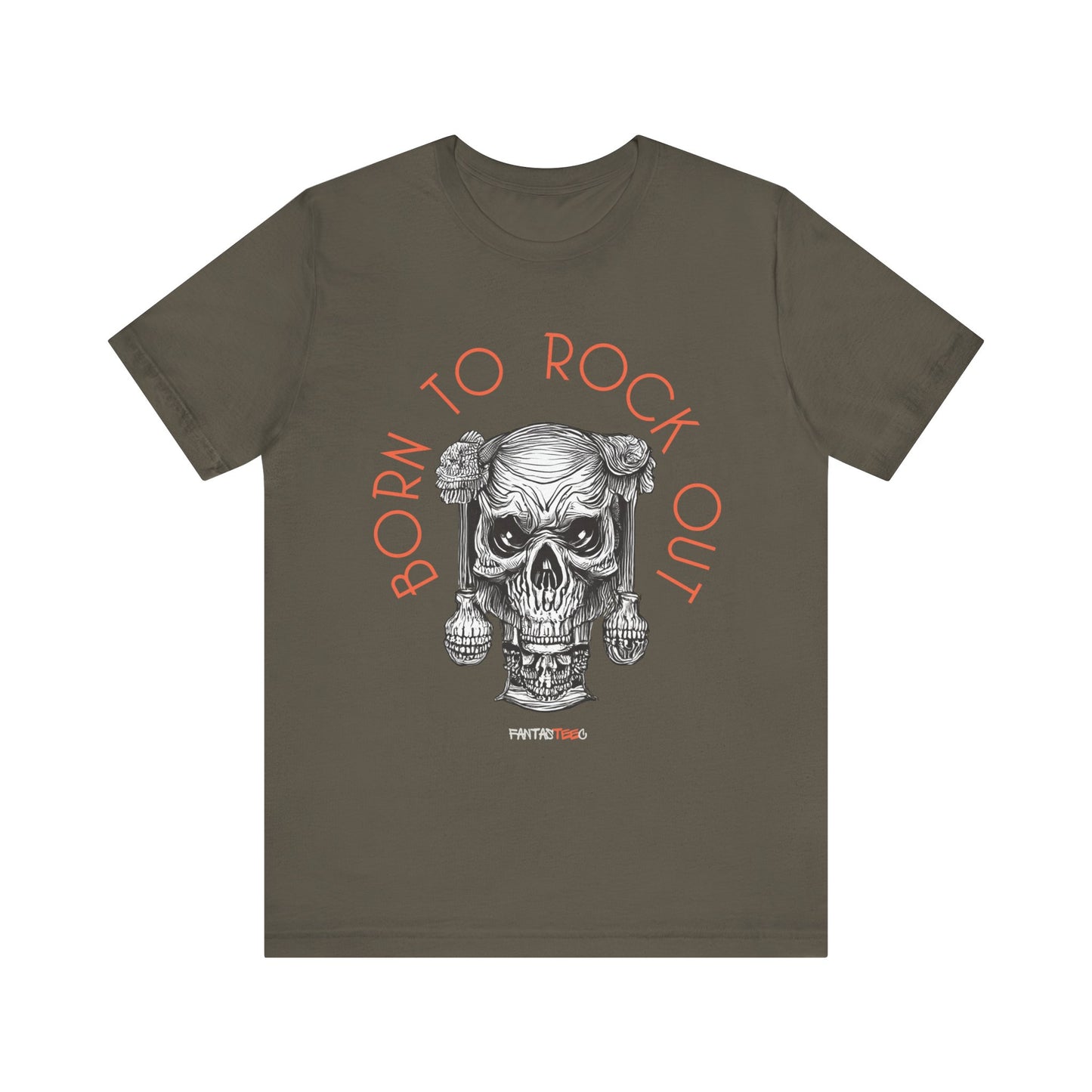 Born to Rock Out Skull Tee
