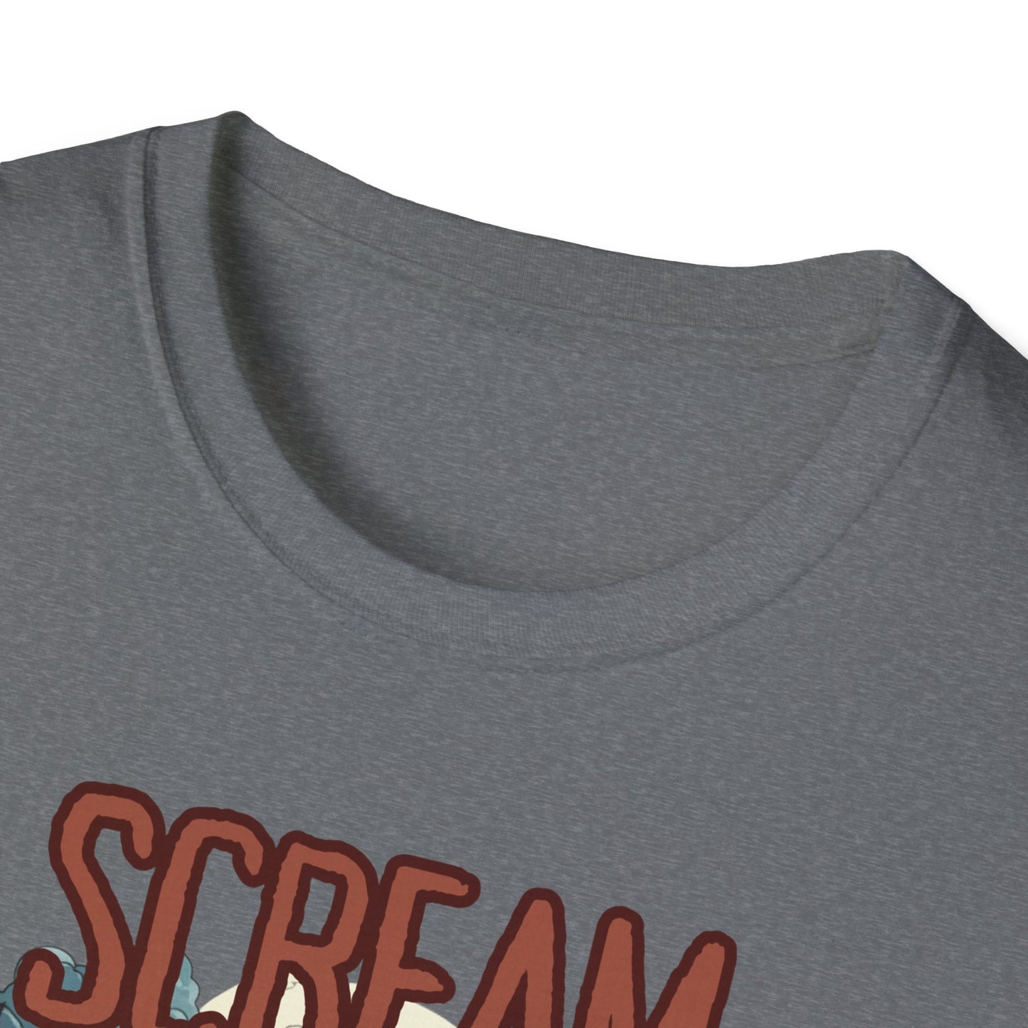 Halloween Themed Unisex T-Shirt, Casual Graphic Tee, Fall Fashion, Perfect for Costume Parties, Scream Day Celebration, Unique Gift Idea
