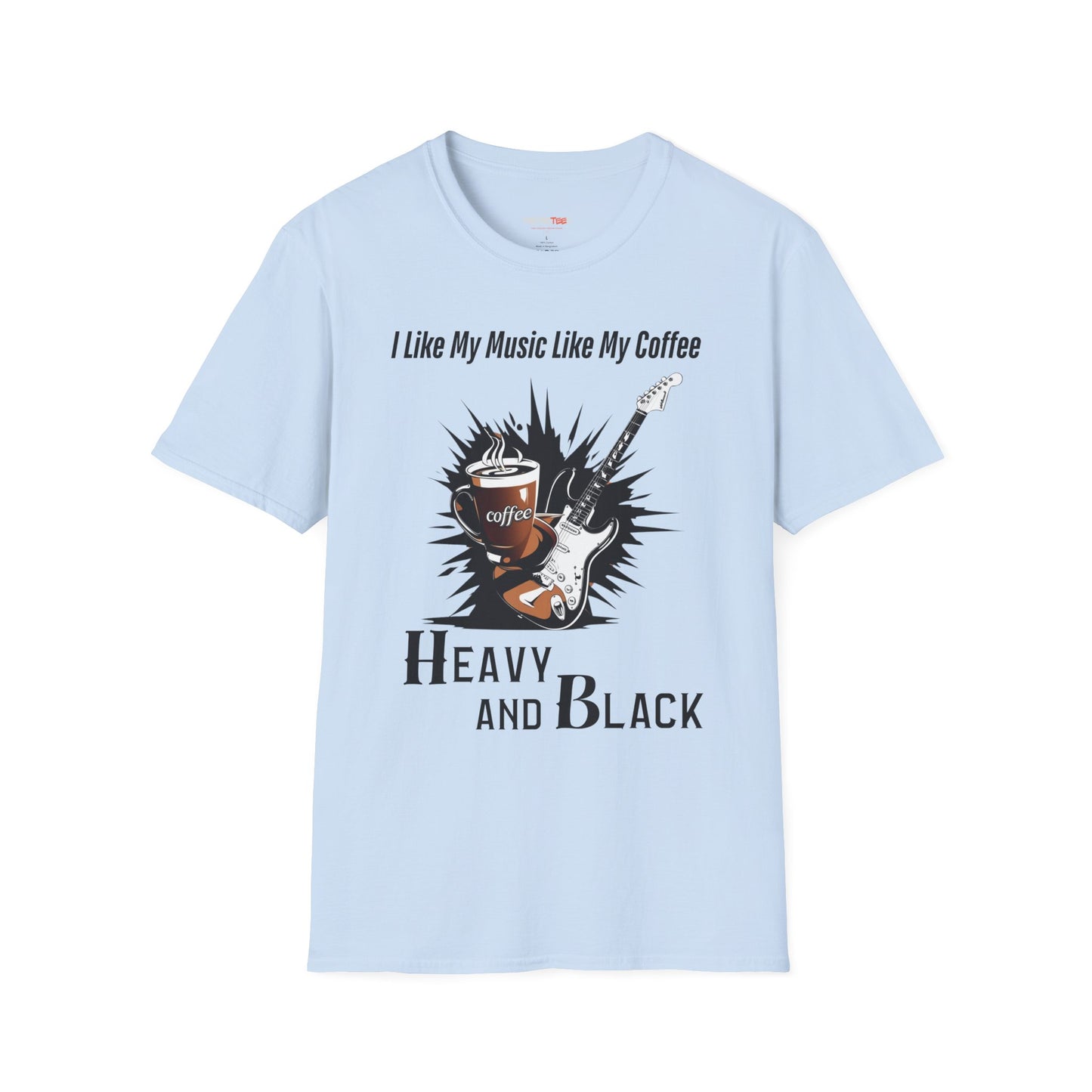 Rockin' Coffee Lover T-Shirt - Perfect Gift for Musicians, Coffee Enthusiasts, Birthdays, Music Festivals, Casual Wear