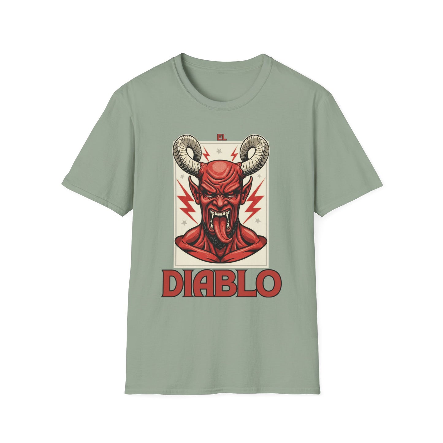 Diablo Graphic T-Shirt - Unisex Softstyle Tee for Music Lovers, Halloween Costume, Unique Gift, Vintage Style, Casual Wear