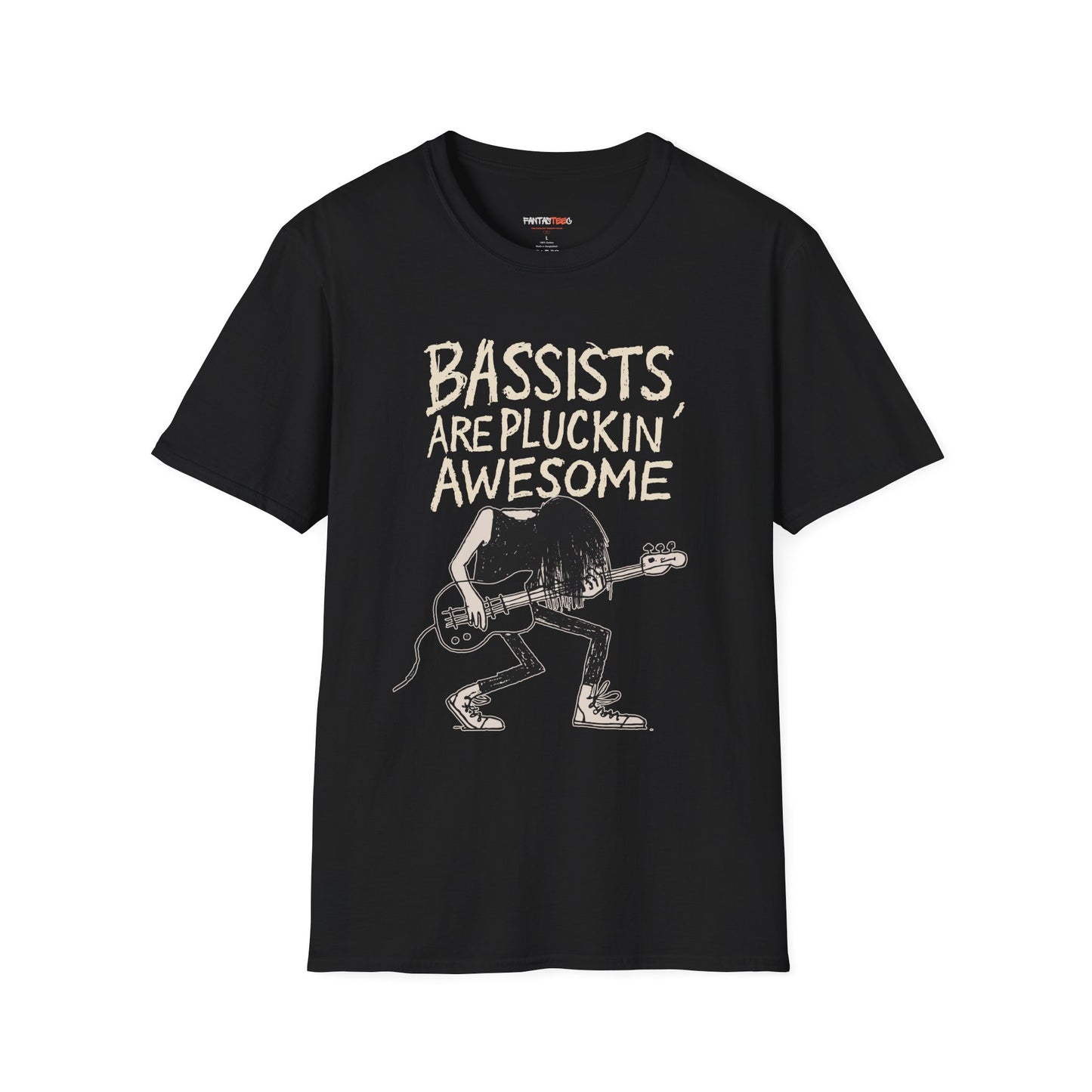 Bassists Are Pluckin' Awesome Unisex T-Shirt | Cool Music Gift | Funny Band Tee | Concert Wear | Music Lover Apparel | Birthday Gift