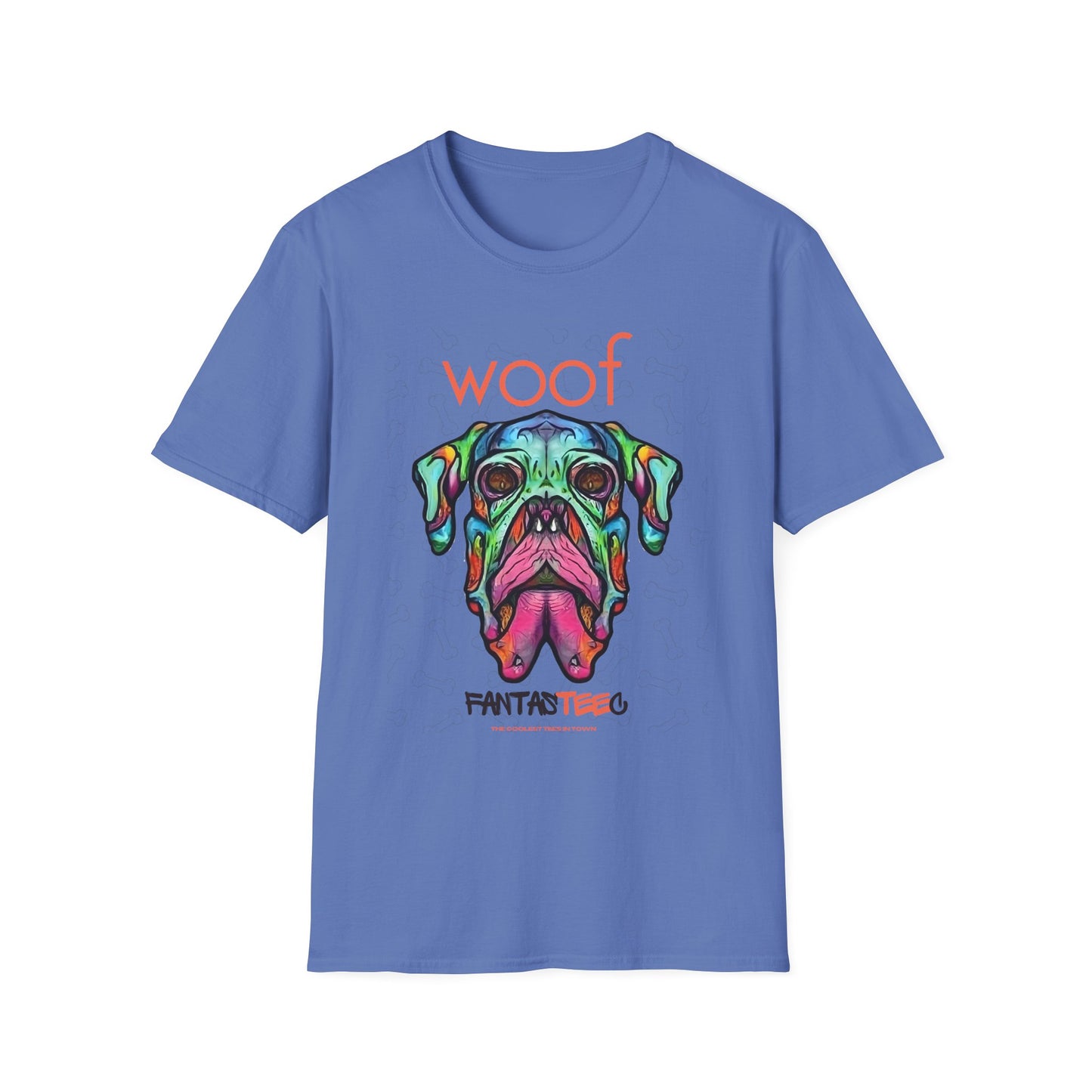 Colorful Dog Skull Tee