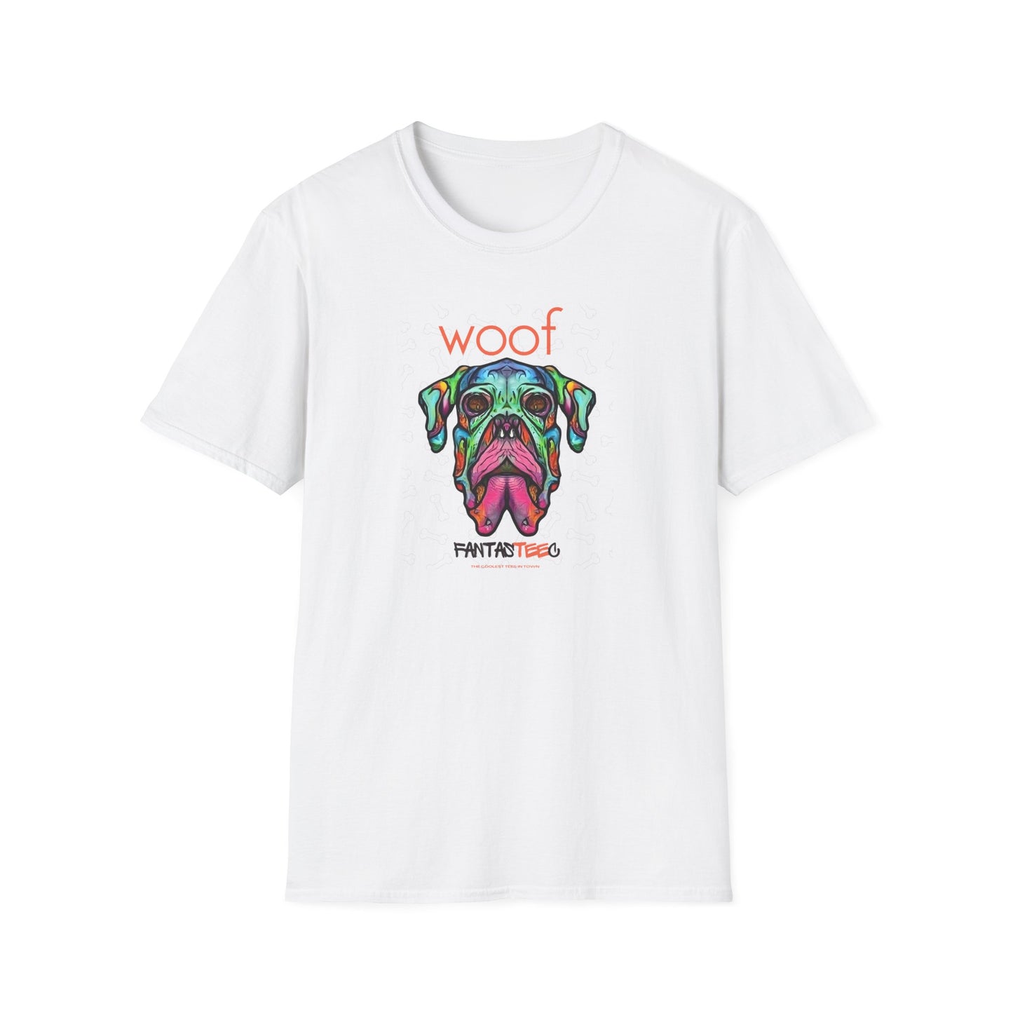 Colorful Dog Skull Tee