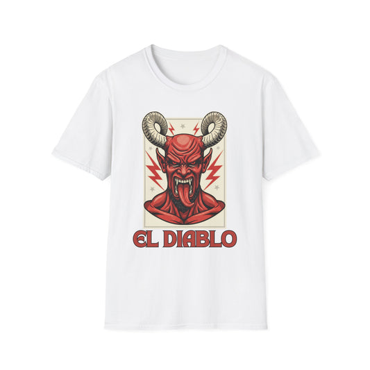 Diablo Graphic T-Shirt - Unisex Softstyle Tee for Music Lovers, Halloween Costume, Unique Gift, Vintage Style, Casual Wear