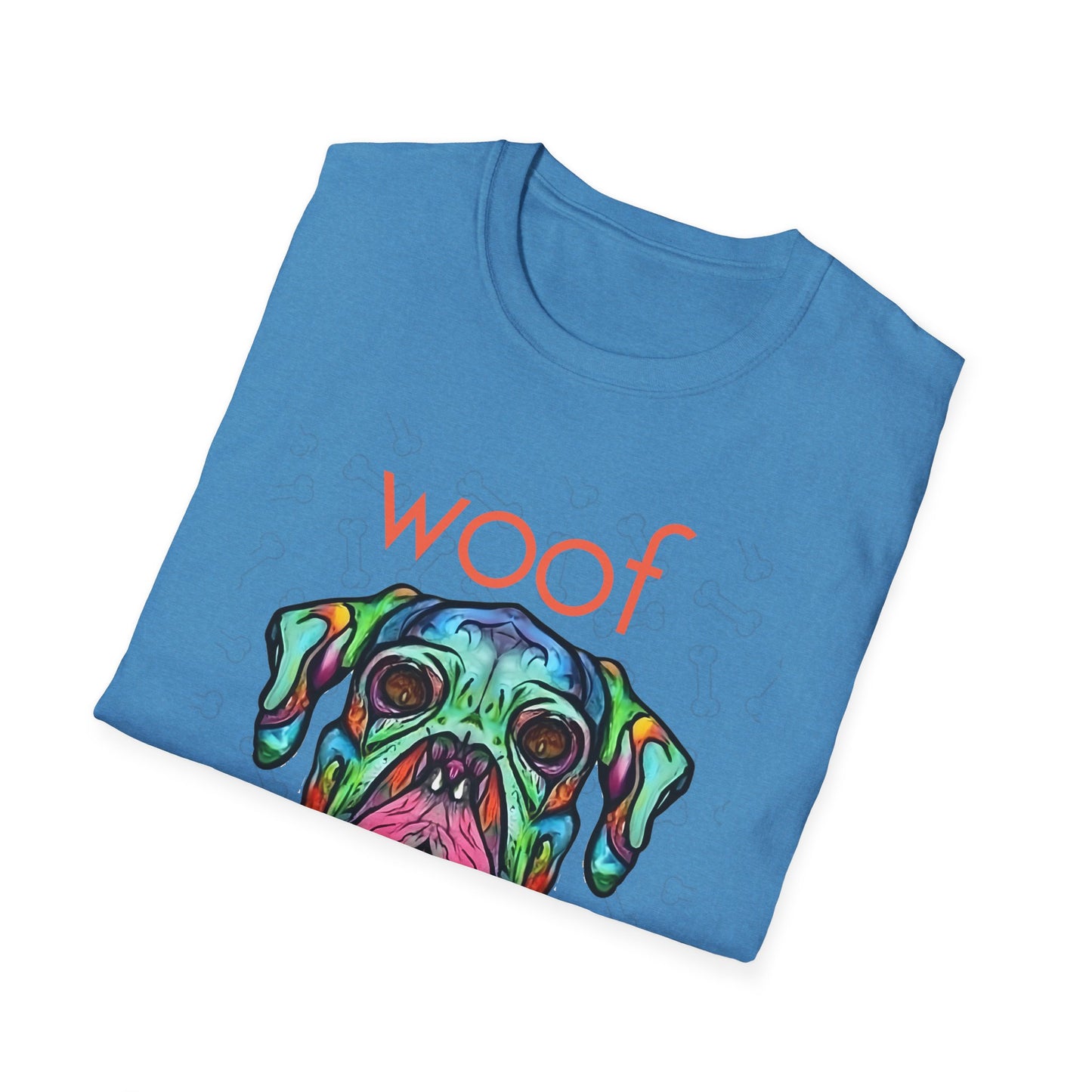 Colorful Dog Skull Tee