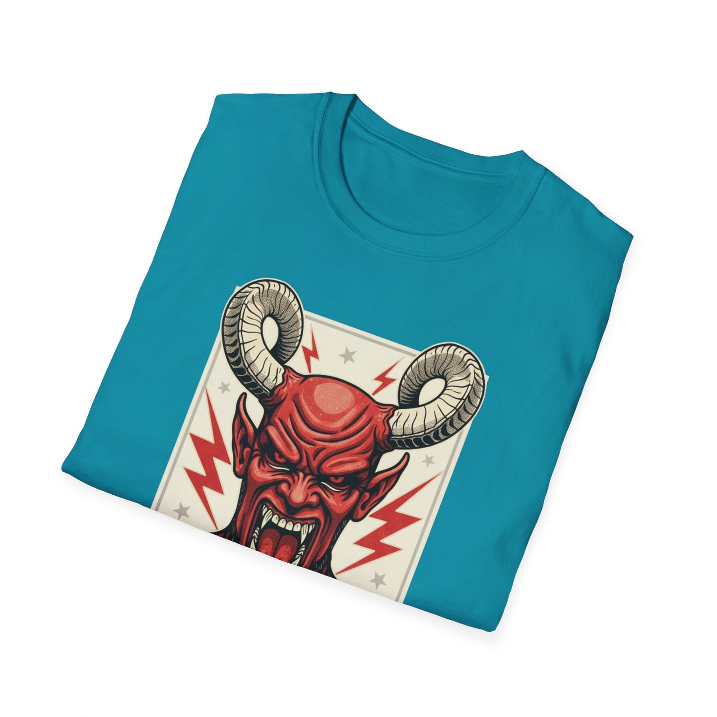 Diablo Graphic T-Shirt - Unisex Softstyle Tee for Music Lovers, Halloween Costume, Unique Gift, Vintage Style, Casual Wear