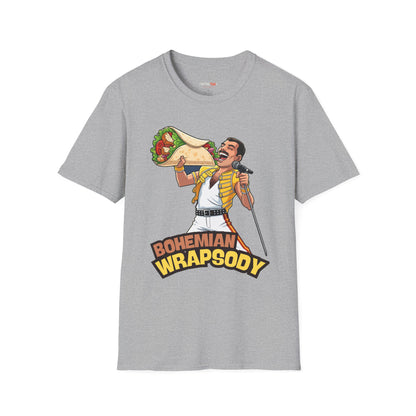 Bohemian Wrapsody T-Shirt, Funny Music Tee, Unisex Graphic Shirt, Perfect Gift for Concerts, Festivals, and Casual Wear