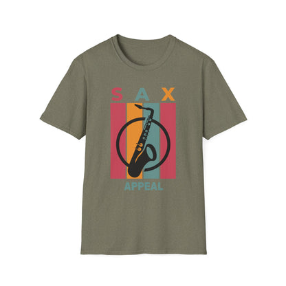 Unisex Sax Appeal T-Shirt - Soft and Stylish, Perfect for Music Lovers, Casual Outfits, Concerts, Gifts for Musicians, Relaxed Fit Tee