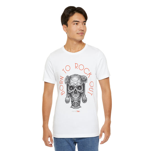 Born to Rock Out Skull Tee