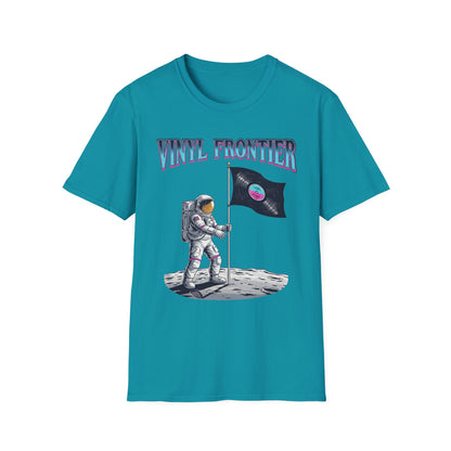 Vinyl Frontier Astronaut T-Shirt, Unisex Graphic Tee, Space Lover Gift, Casual Style, Summer Wear, Unique T-Shirt