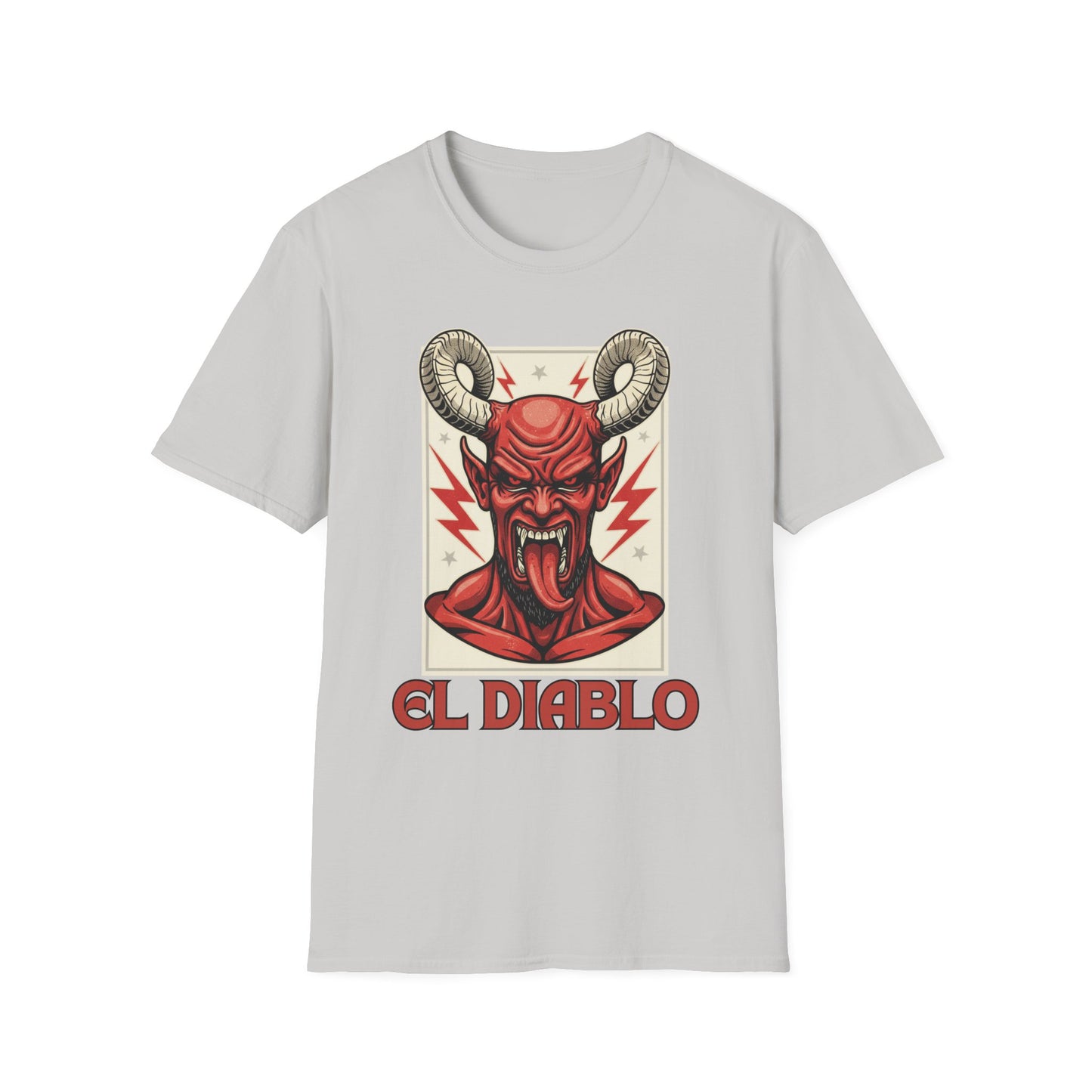 Diablo Graphic T-Shirt - Unisex Softstyle Tee for Music Lovers, Halloween Costume, Unique Gift, Vintage Style, Casual Wear