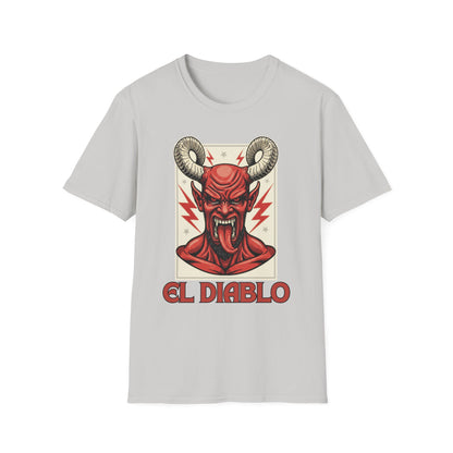 Diablo Graphic T-Shirt - Unisex Softstyle Tee for Music Lovers, Halloween Costume, Unique Gift, Vintage Style, Casual Wear