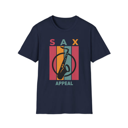 Unisex Sax Appeal T-Shirt - Soft and Stylish, Perfect for Music Lovers, Casual Outfits, Concerts, Gifts for Musicians, Relaxed Fit Tee