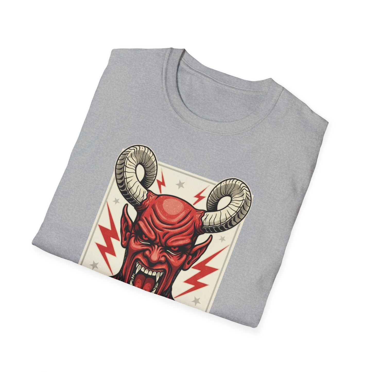 Diablo Graphic T-Shirt - Unisex Softstyle Tee for Music Lovers, Halloween Costume, Unique Gift, Vintage Style, Casual Wear