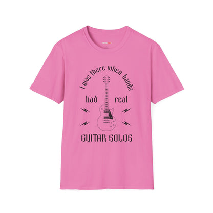 Retro I was there when bands had real Guitar Solos, Music Lover T-Shirt