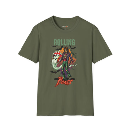 Rolling Bones Halloween Unisex softstyle T-Shirt