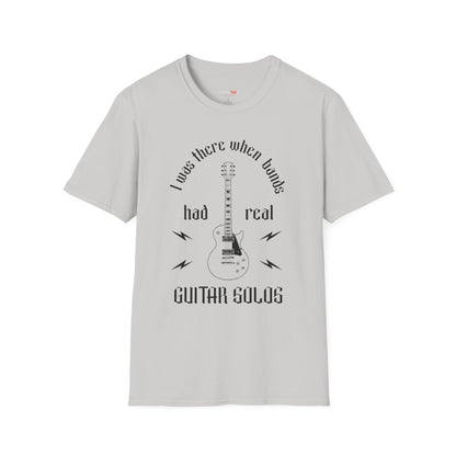 Retro I was there when bands had real Guitar Solos, Music Lover T-Shirt