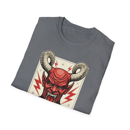 Diablo Graphic T-Shirt - Unisex Softstyle Tee for Music Lovers, Halloween Costume, Unique Gift, Vintage Style, Casual Wear