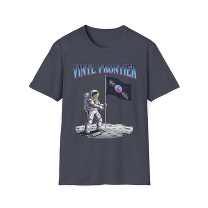Vinyl Frontier Astronaut T-Shirt, Unisex Graphic Tee, Space Lover Gift, Casual Style, Summer Wear, Unique T-Shirt