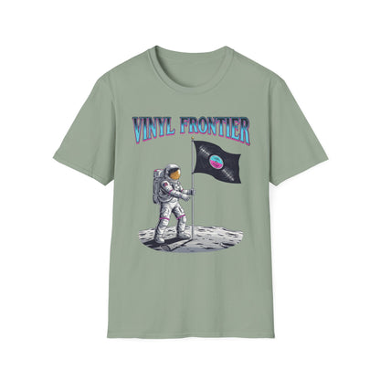 Vinyl Frontier Astronaut T-Shirt, Unisex Graphic Tee, Space Lover Gift, Casual Style, Summer Wear, Unique T-Shirt