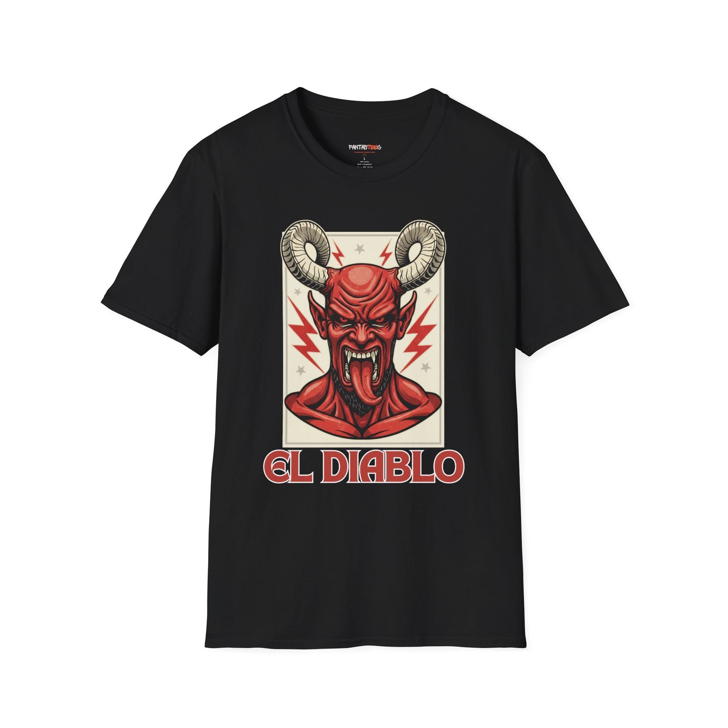 Diablo Graphic T-Shirt - Unisex Softstyle Tee for Music Lovers, Halloween Costume, Unique Gift, Vintage Style, Casual Wear