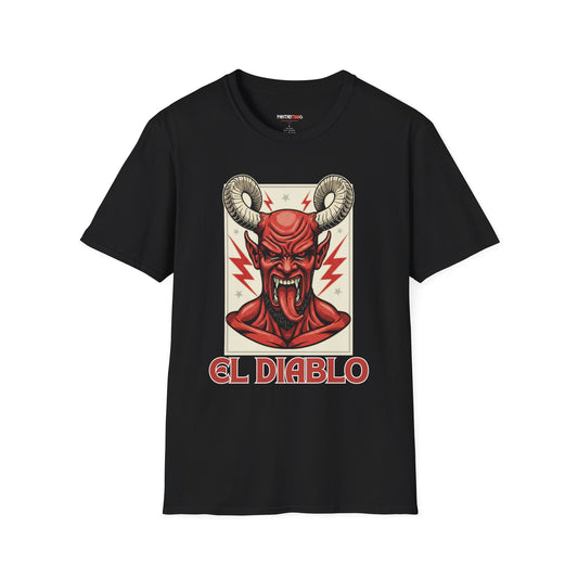 Diablo Graphic T-Shirt - Unisex Softstyle Tee for Music Lovers, Halloween Costume, Unique Gift, Vintage Style, Casual Wear